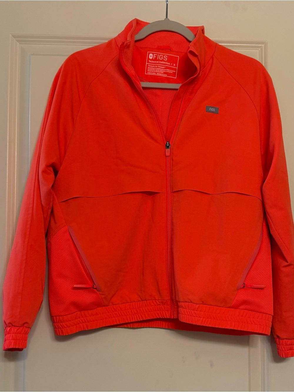 FIGS Technical Collection Coral Zip-Up Jacket